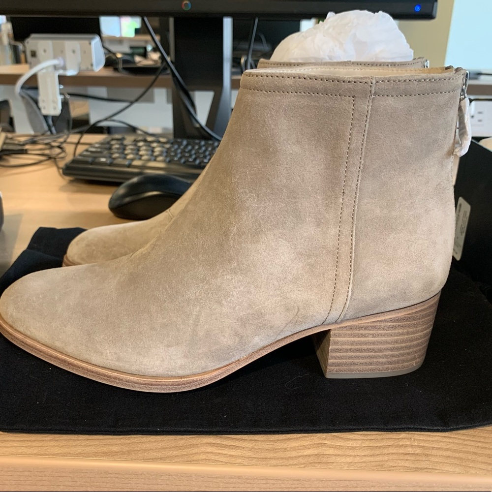 Rag and Bone Wesley Suede Boot, size 37 (warm gray suede); New in box.